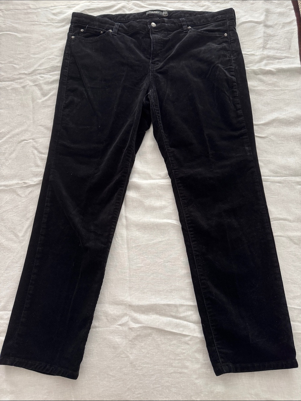 Lauren Ralph Lauren Black Corduroy Pants